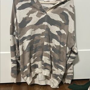 Camo Print Hoodie